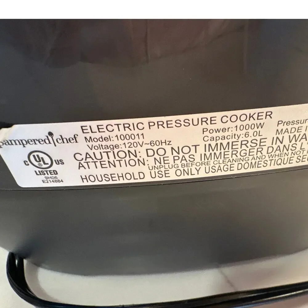 Pampered Chef 100011 Programmable Pressure Quick Multi Cooker